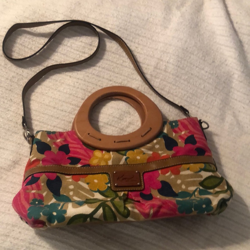 Kim Rodgers VTG Y2k medium size floral spring handbag